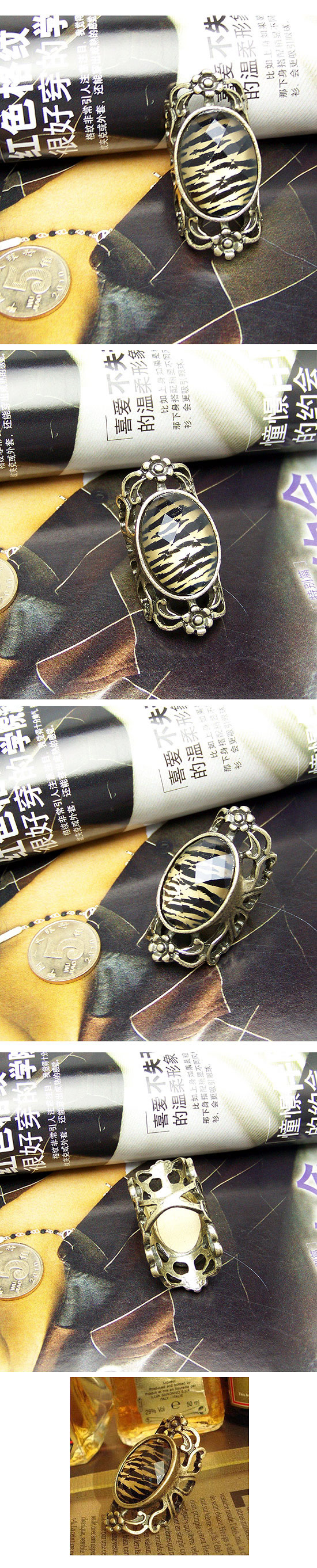 Inspiratio Gold Color Retro Alloy Korean Rings,Fashion Rings
