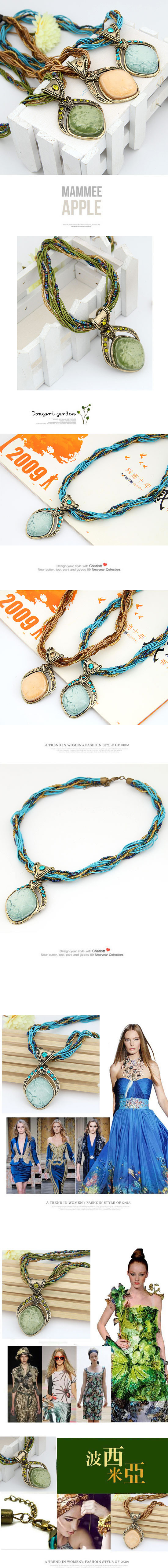 Personal Beige Sweet Quadrel Design,Beaded Necklaces