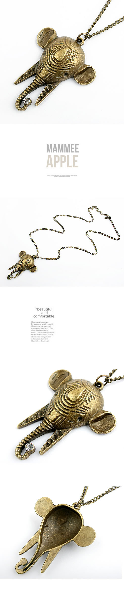 Upper Bronze Elephone Head Alloy Chains,Chains
