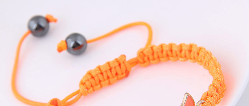 Fashion Orange Mask Shape Decorated Weave Simple Bracelet,Fashion Bracelets