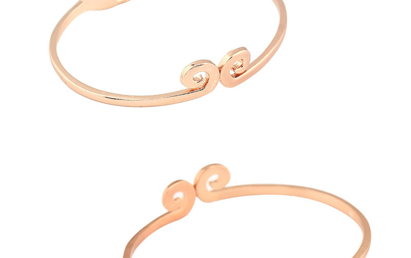 Elegant Gold Color Pure Color Decorated Simple Bracelet,Fashion Bangles