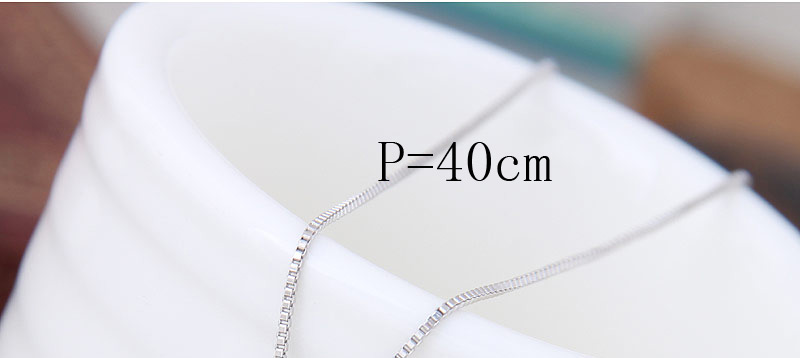 Fashion Silver Color Diamond Decorated Simple Necklace,Pendants
