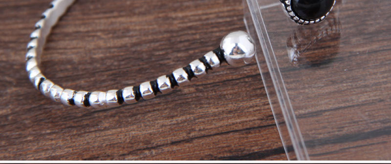 Fashion Silver Color Ball Shape Decorated Opening Bracelet,Fashion Bangles