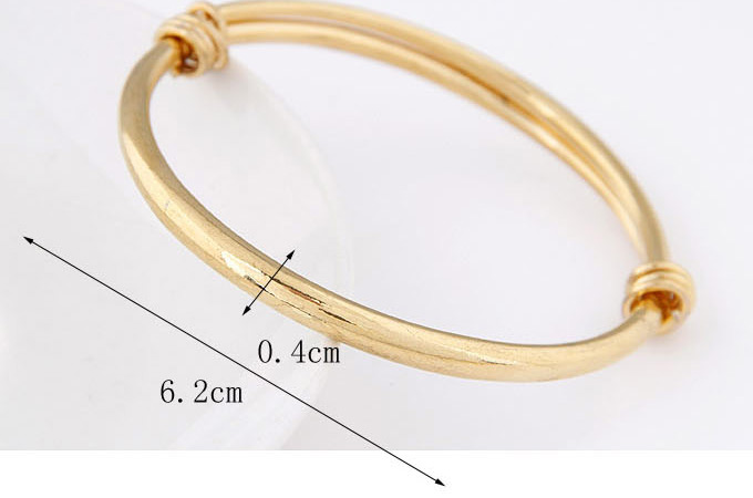 Fashion Gold Color Pure Color Decorated Simple Bracelet,Fashion Bangles