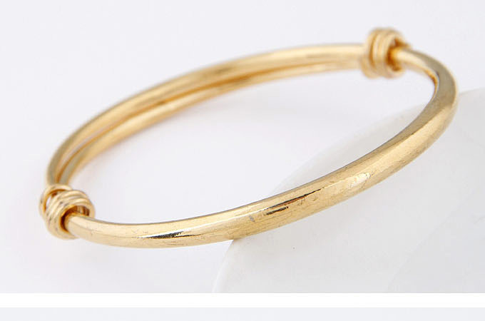 Fashion Gold Color Pure Color Decorated Simple Bracelet,Fashion Bangles