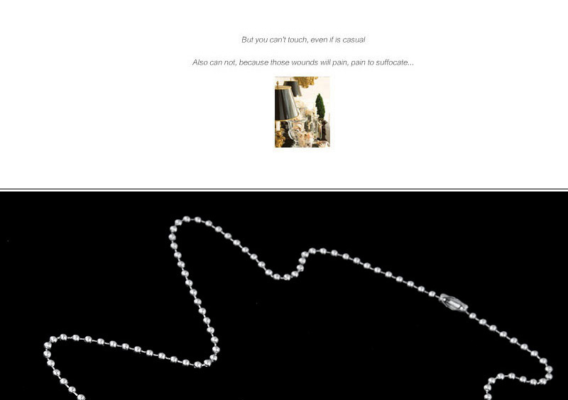 Trendy Silver Color Jesus Cross Pendant Decorated Simple Necklace,Necklaces