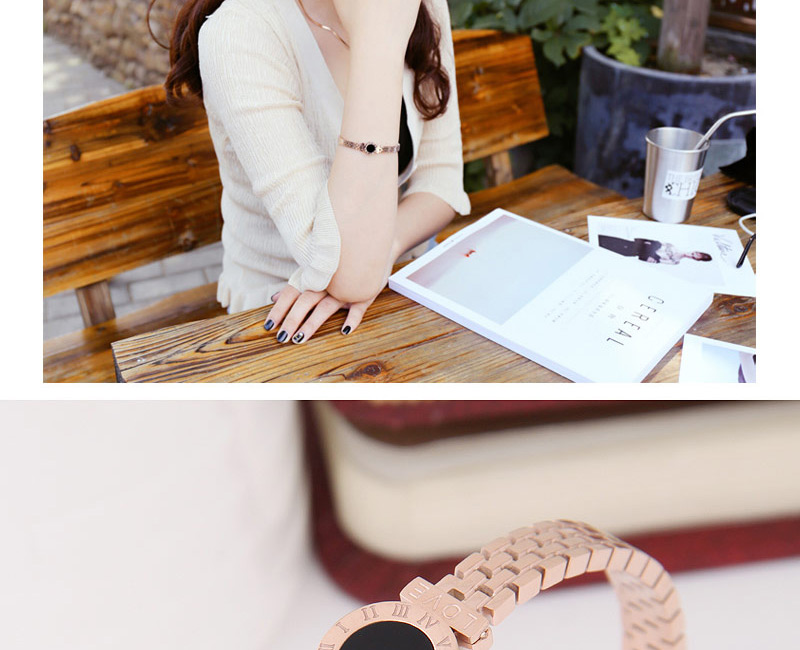 Personlity Black+gold Color Round Shape Decorated Bracelet,Fashion Bangles