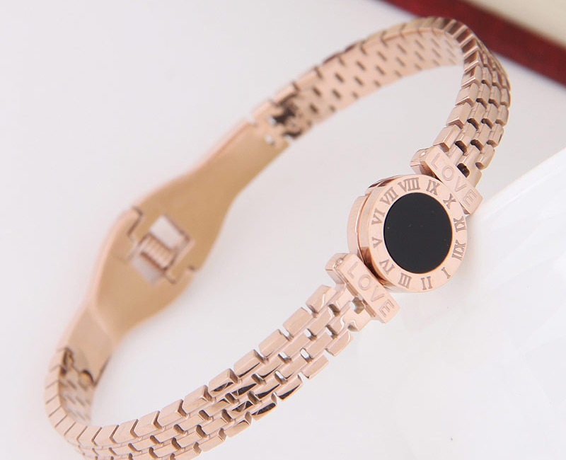 Personlity Black+gold Color Round Shape Decorated Bracelet,Fashion Bangles