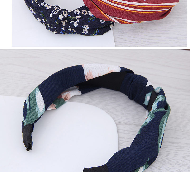 Fashion Blue+white Flower Pattern Decorated Hair Hoop,Head Band
