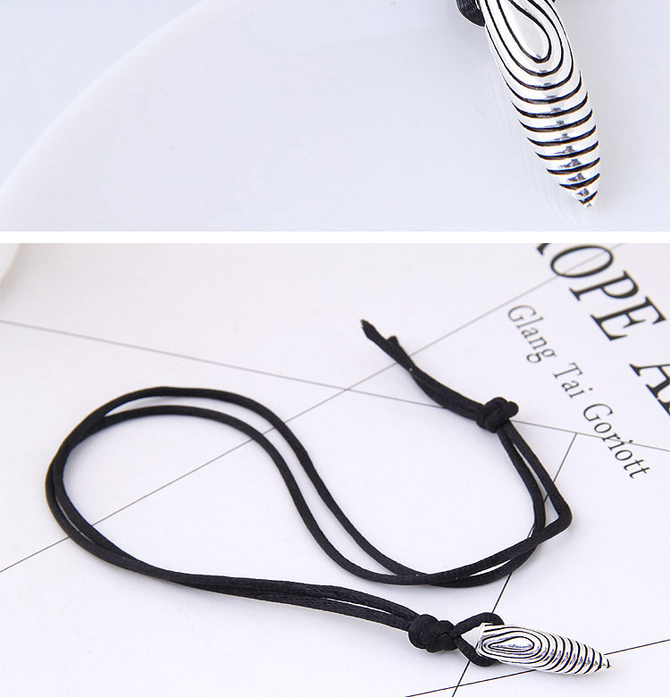 Fashion Silver Color Bullet Shape Decorated Simple Necklace,Pendants