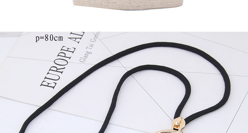 Trendy Black Round Shape Decorated Simple Necklace,Multi Strand Necklaces