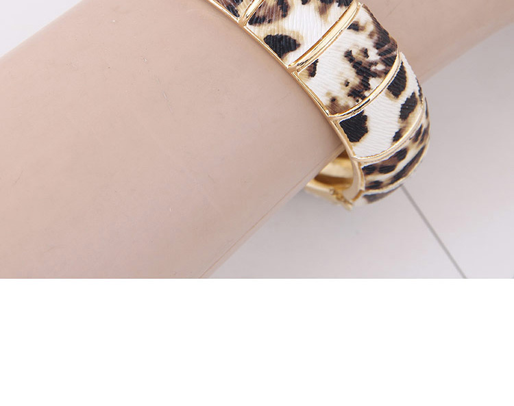 Personality Multi-color Leopard Pattern Decorated Bracelet,Fashion Bangles