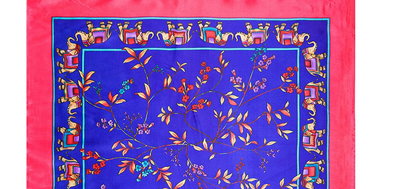 Fashion Blue Tree&elephant Decorated Simple Scarf,Thin Scaves