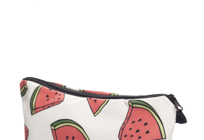 Fashion White Watermelon Pattern Decorated Cosmetic Bag,Home storage