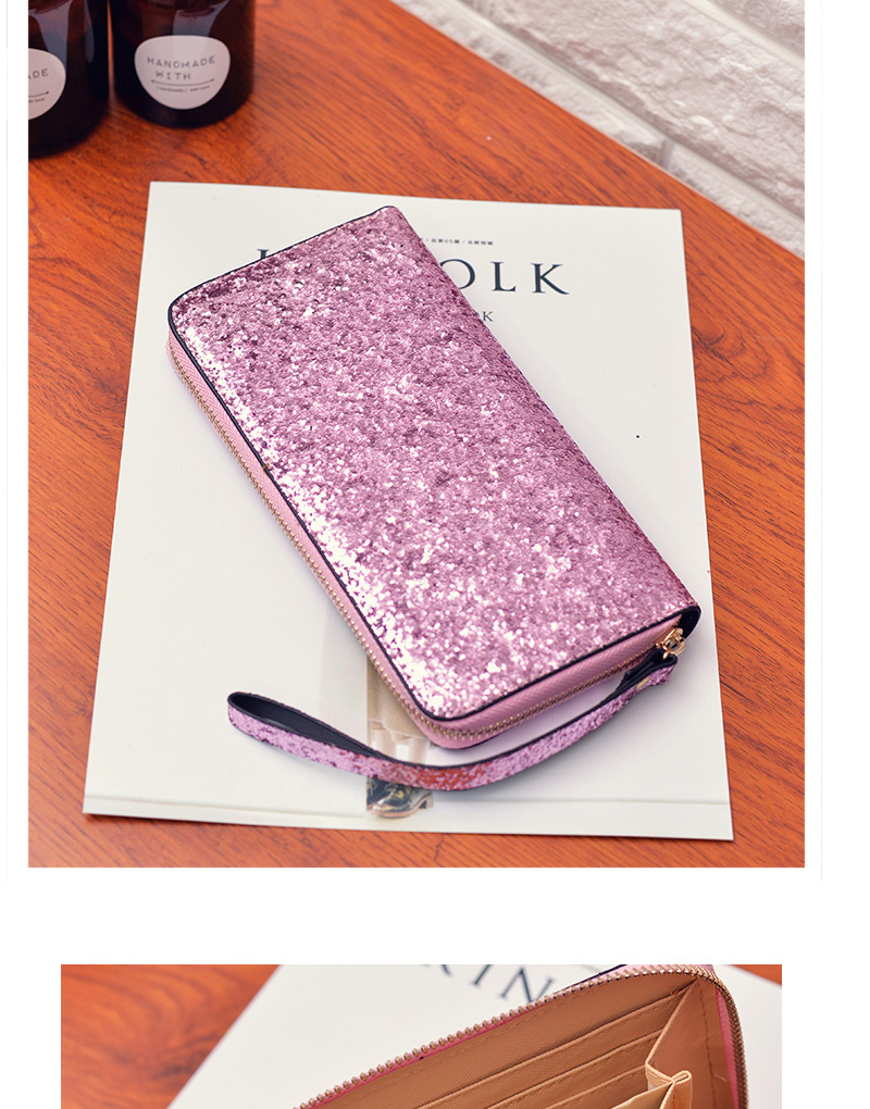 Fashion Pink Square Shape Decorated Wallet,Wallet