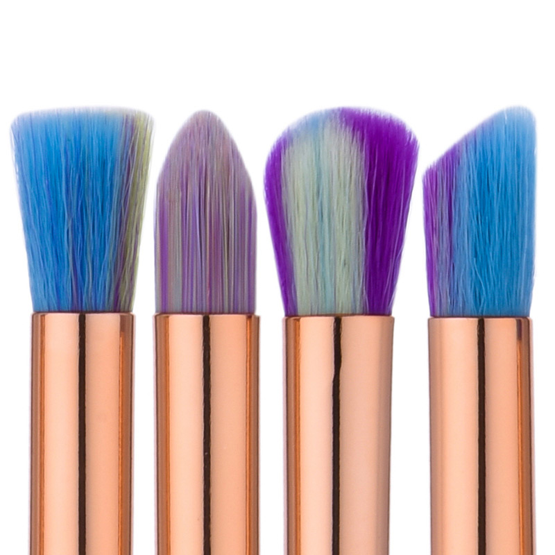 Fashion Multi-color Color Matching Decorated Simple Makeup Brush(4pcs),Beauty tools
