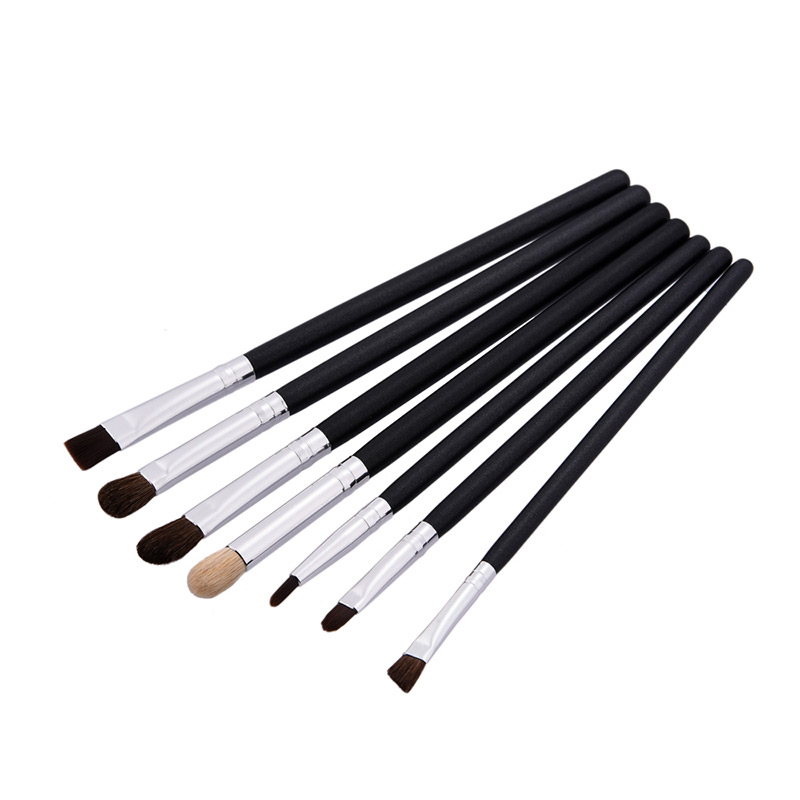 Fahsion Black+silver Color Color-matching Decorated Brush (7pcs),Beauty tools