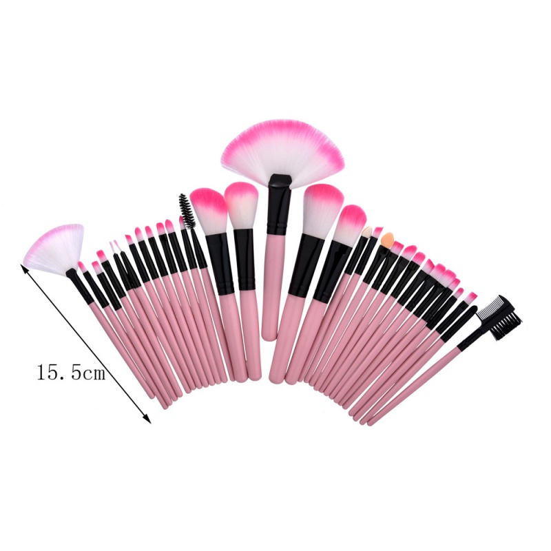 Fashion Pink Color-matching Decorated Brush (32pcs),Beauty tools