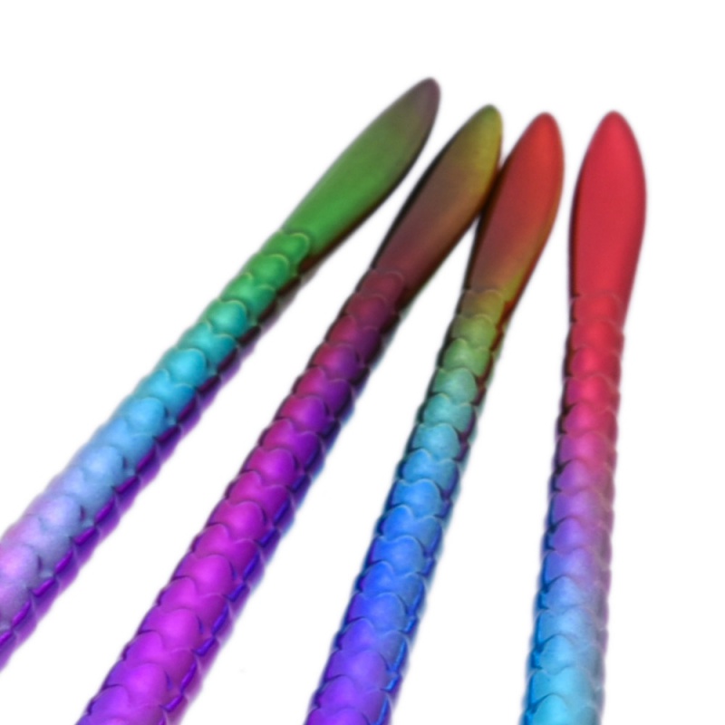 Fashion Multi-color Merman Tail Decorated Brush (4pcs),Beauty tools