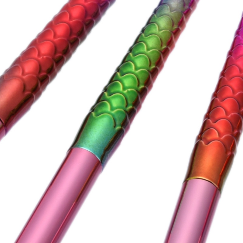 Fashion Multi-color Merman Tail Decorated Brush (4pcs),Beauty tools