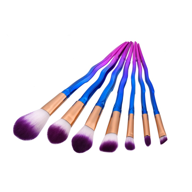 Fashion Multi-color Sword Shape Decorated Brush (7pcs),Beauty tools