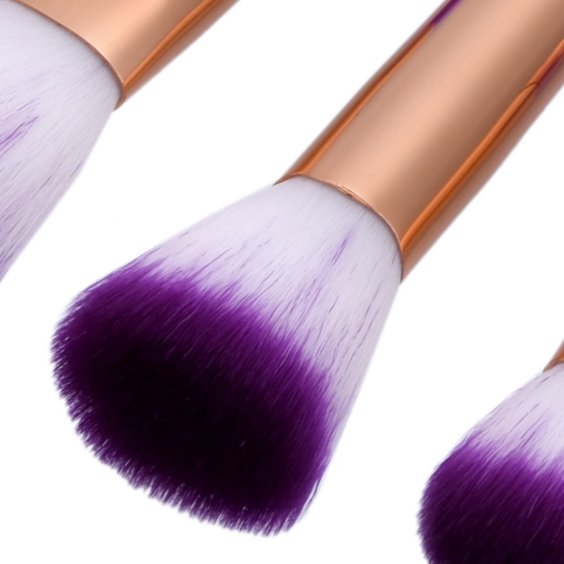 Fashion Multi-color Slim Waist Decorated Brush (10pcs),Beauty tools