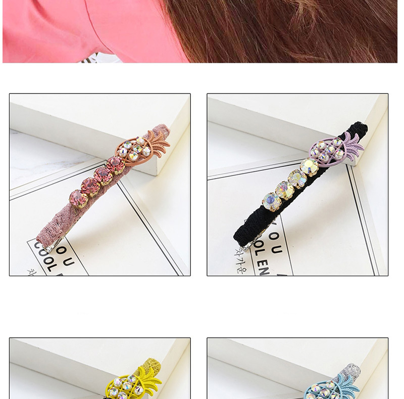 Fashion Yellow Pineapple Shape Decorated Hairpin,Hairpins