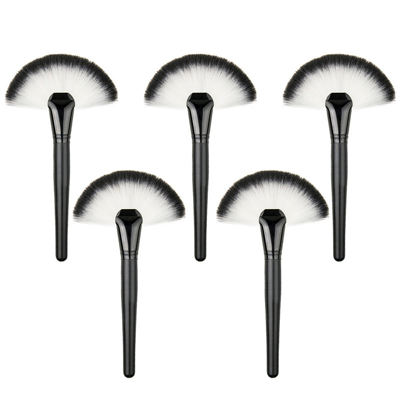Fashion Black Fan Shape Decorated Brush (1pcs),Beauty tools