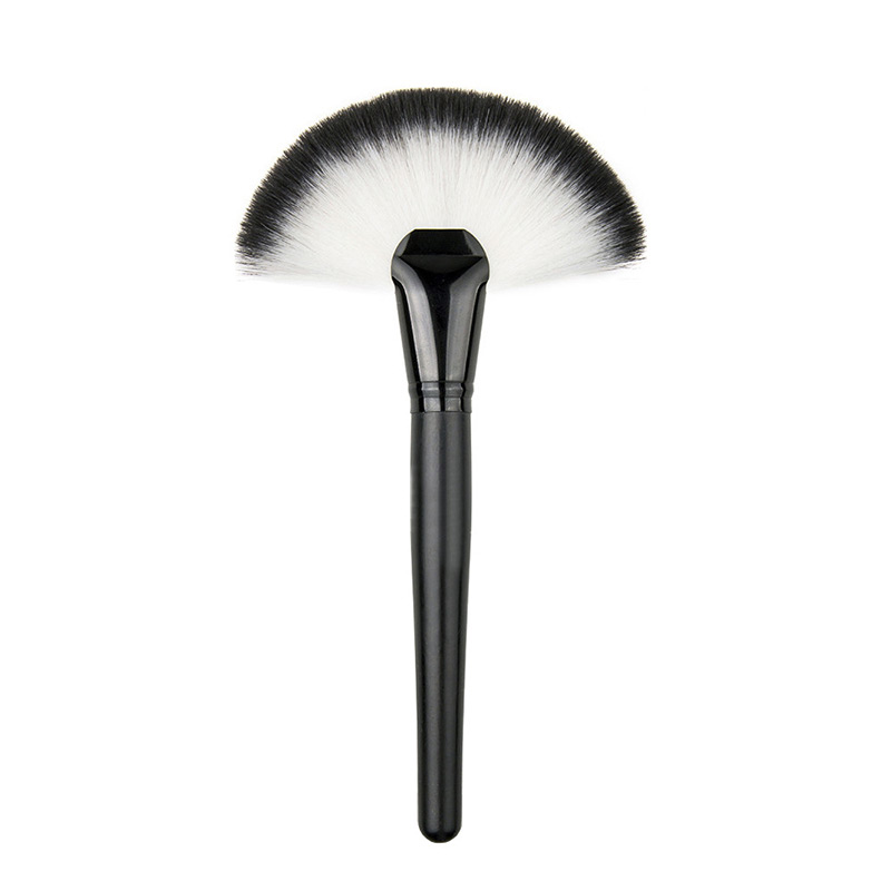 Fashion Black Fan Shape Decorated Brush (1pcs),Beauty tools