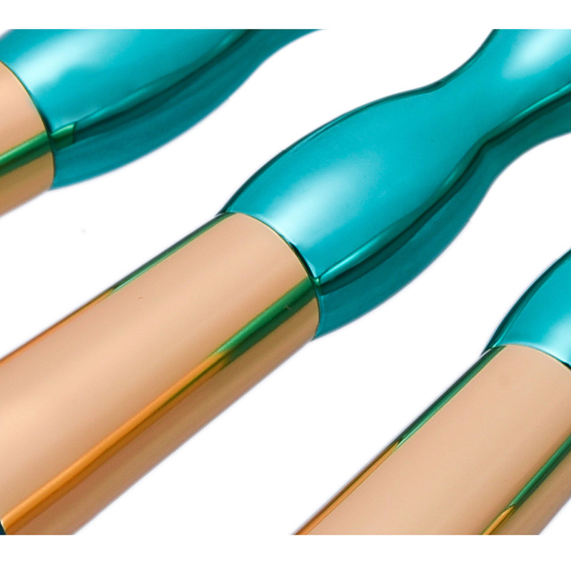 Fashion Multi-color Round Shape Decorated Brush (7pcs),Beauty tools