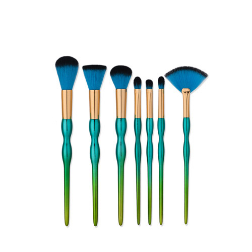 Fashion Multi-color Round Shape Decorated Brush (7pcs),Beauty tools