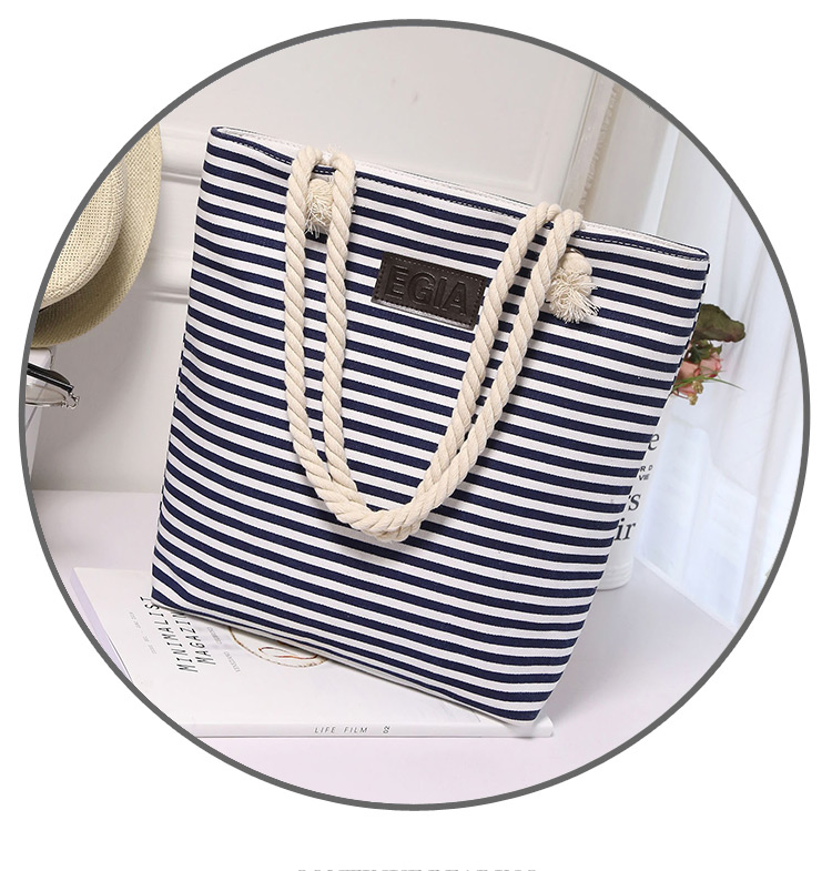 Fashion Blue Stripe Pattern Decorated Pure Color Shoulder Bag,Messenger bags