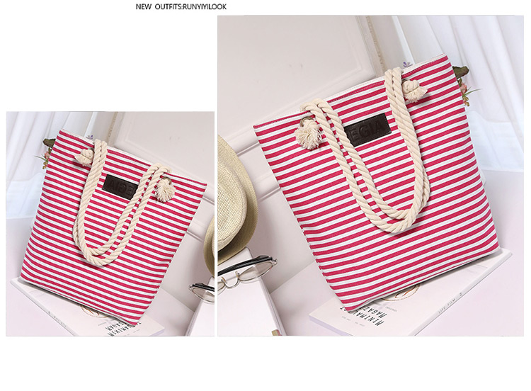 Fashion Brown Stripe Pattern Decorated Pure Color Shoulder Bag,Messenger bags