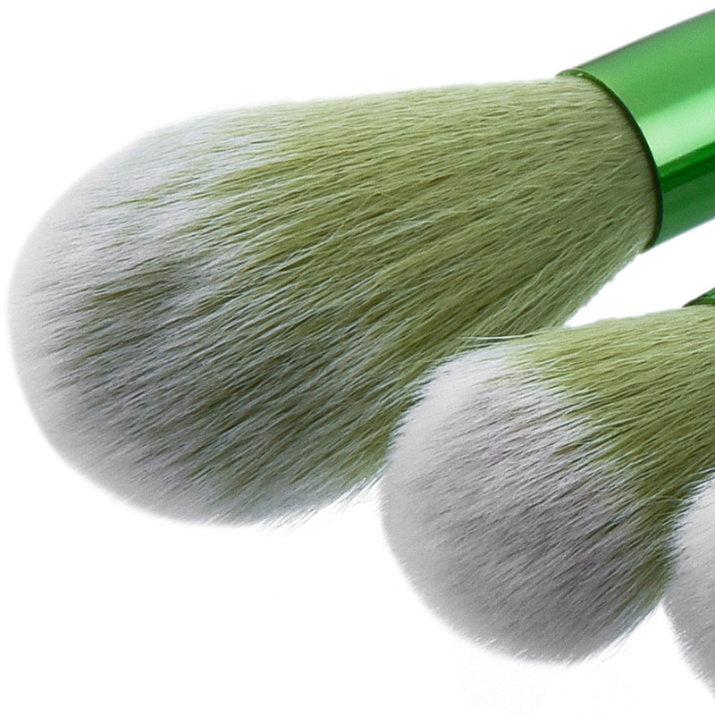 Fashion Green Round Shape Decorated Brush (8pcs),Beauty tools