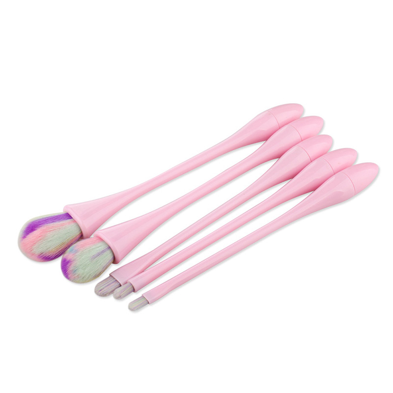Fashion Multi-color Waterdrop Shape Decorated Brush (5pcs),Beauty tools