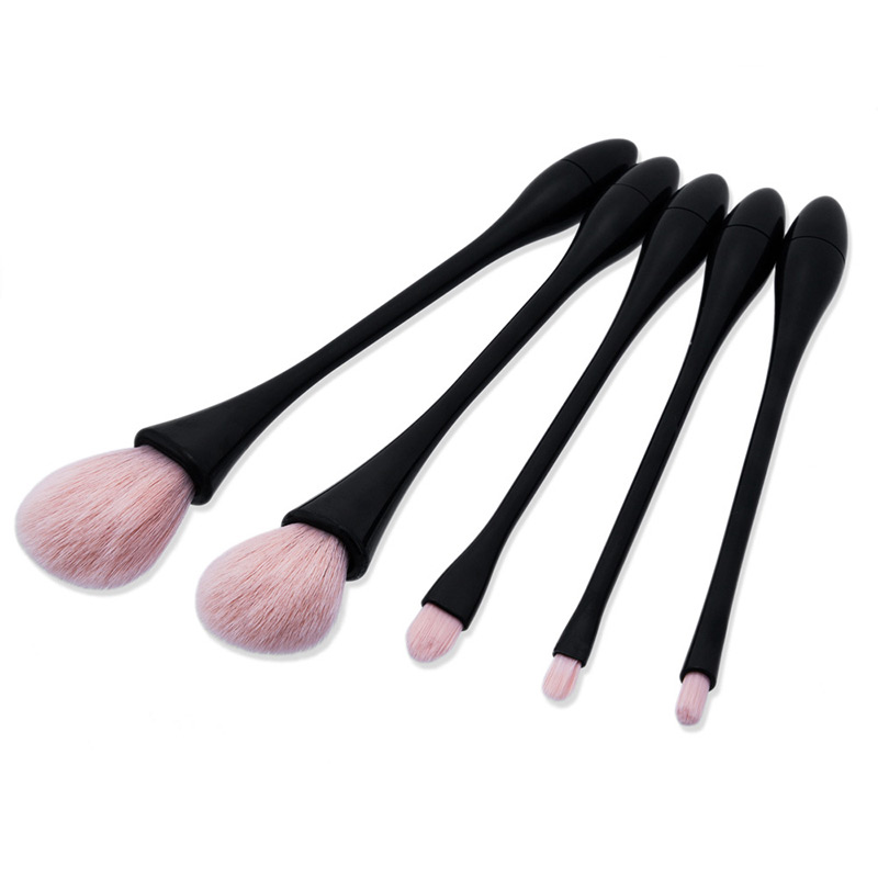 Fashion Pink Waterdrop Shape Decorated Brush (5pcs),Beauty tools
