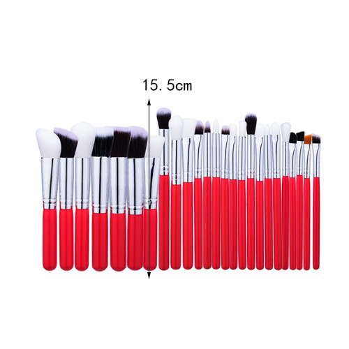 Fashion Brown Pure Color Decorated Brush (25pcs),Beauty tools