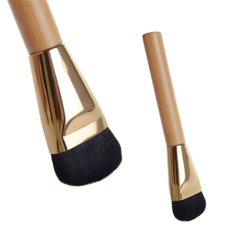 Trendy Black Crescent Shape Decorated Makeup Brush(1pc),Beauty tools