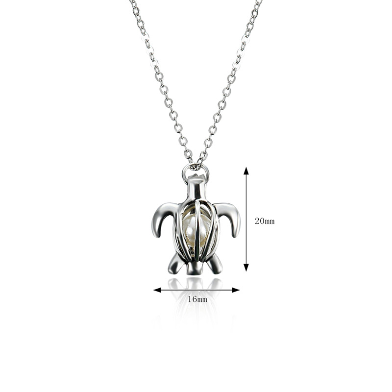 Fashion Silver Color Tortoise Pendant Decorated Simple Necklace,Pendants