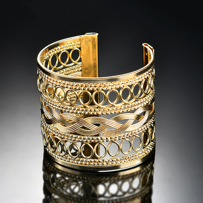 Fashion Gold Color Pure Color Decorated Hollow Out Bracelet,Fashion Bangles