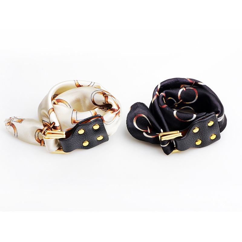 Trendy Milk White Buckle&rivet Decorated Simple Bracelet,Fashion Bracelets