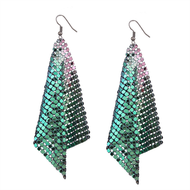Fashion Silver Color Sequins Decorated Pure Color Simple Earrings,Drop Earrings