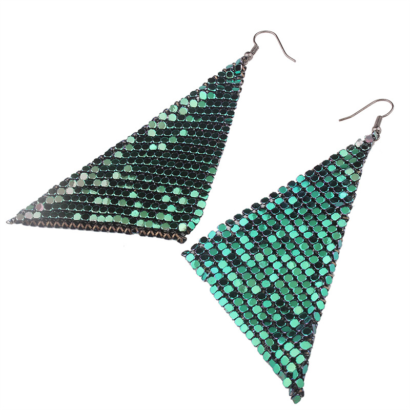 Fashion Silver Color Sequins Decorated Pure Color Simple Earrings,Drop Earrings