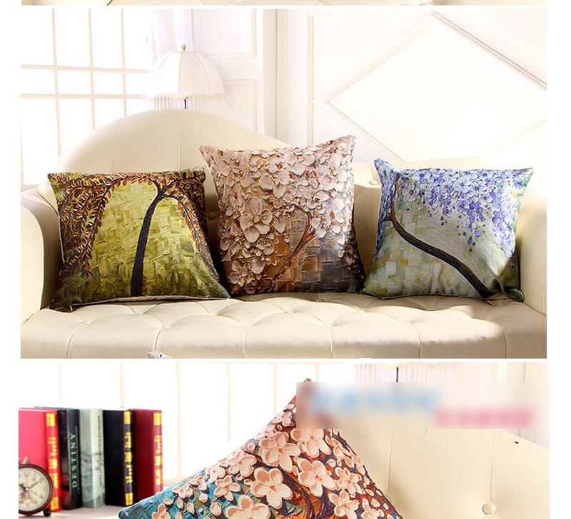 Fashion Multi-color Flower Pattern Decorated Simple Pillowcase,Household goods