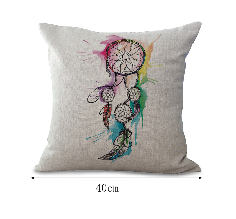 Fashion Multi-color Feather Pattern Decorated Simple Pillowcase,Household goods