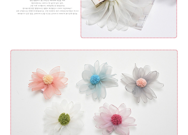 Lovely Beige Burning Flowers Decorated Lace Hairpin,Kids Accessories
