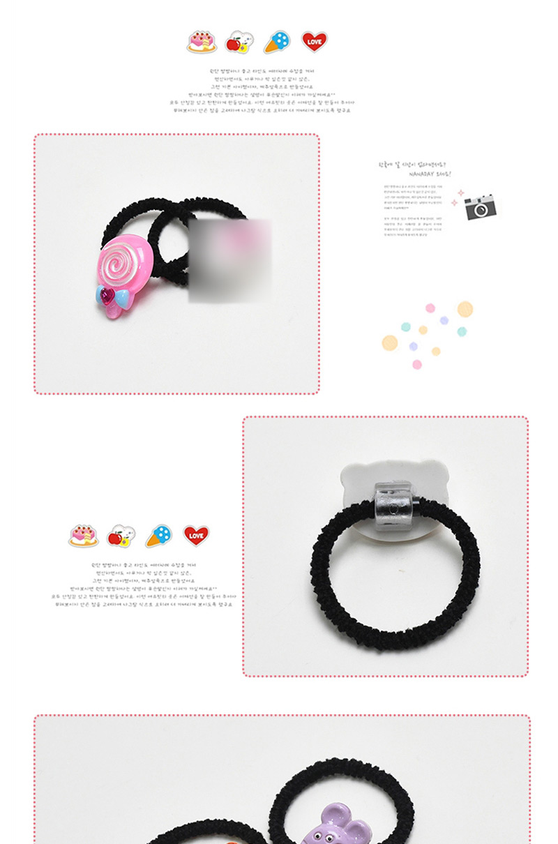 Lovely Black+pink Mouse Decorated Simple Hair Band (1pc),Kids Accessories