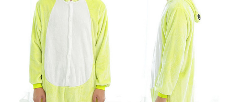 Fashion Light Green Frog Shape Decorated Simple Nightgown,Cartoon Pajama