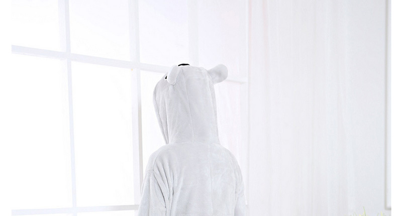 Fashion Light Gray Koala Shape Decorated Simple Nightgown,Cartoon Pajama
