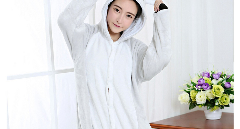 Fashion Light Gray Koala Shape Decorated Simple Nightgown,Cartoon Pajama